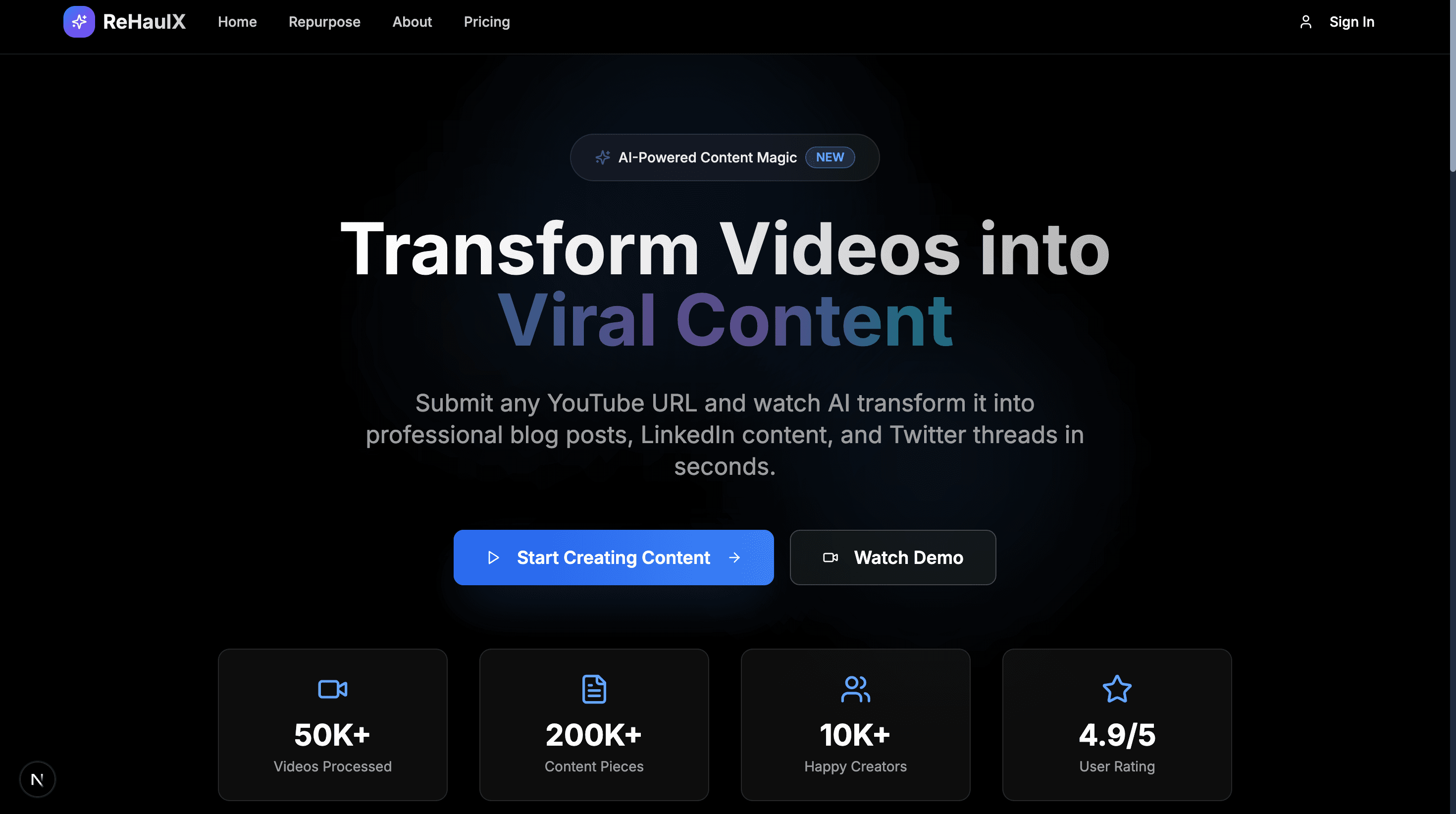 AI tool to repurpose YouTube videos into multi‑format written content